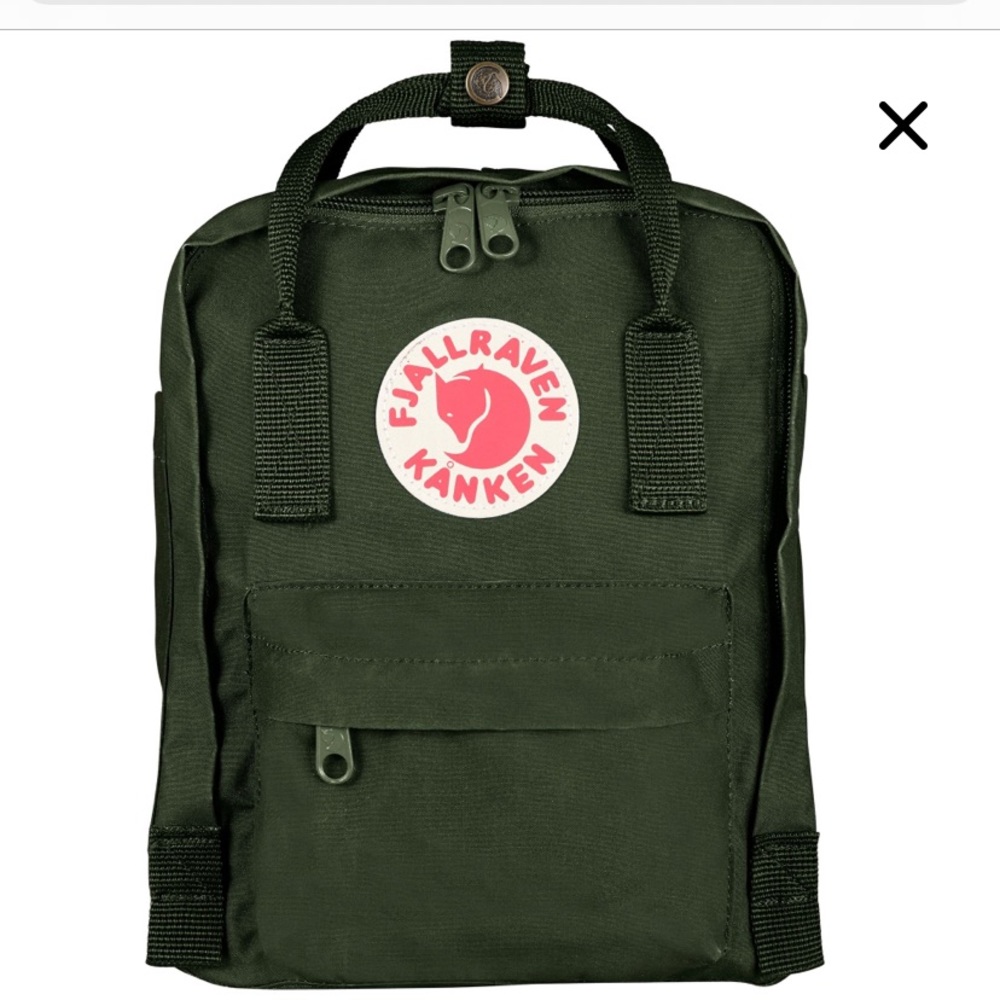 Fjallraven kanken Mini Backpack Olive Green